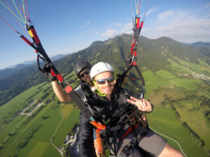 Gleitschirm Tandemflug Mojo Events Lenggries Paragliding