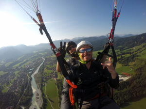 Gleitschirm Tandemflug Mojo Events Lenggries Paragliding